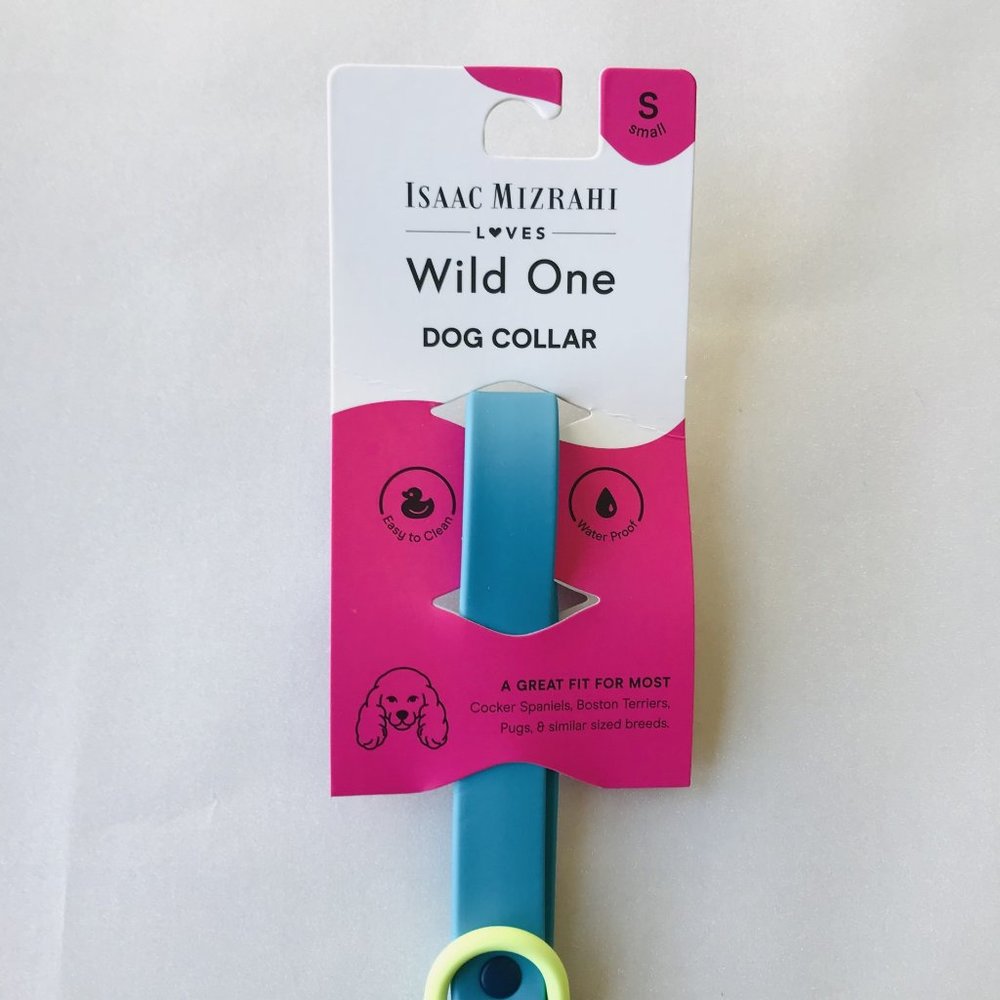 Wild One Collar (S) Blue & Leash (S) Lime Water Proof - Picture 7 of 7